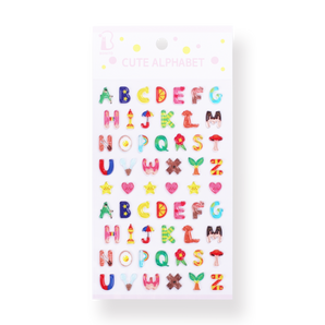 Bonito Alphabet Stickers - Stationery Pal