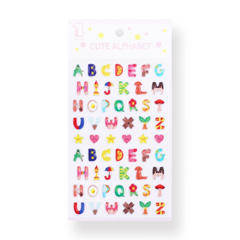 Bonito Alphabet Stickers - Stationery Pal