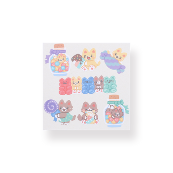 Bonito Candy Store Cats Stickers - Stationery Pal