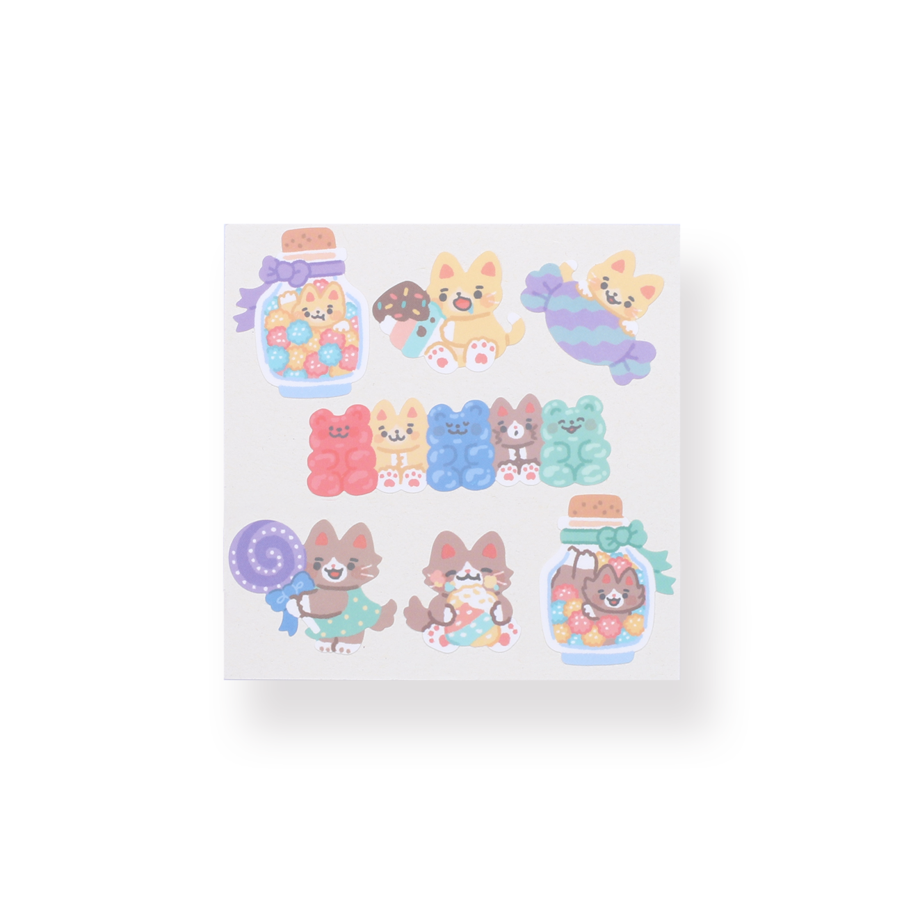 Bonito Candy Store Cats Stickers - Stationery Pal