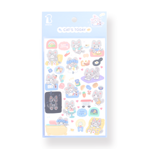 Bonito Cat's Today Stickers - Stationery Pal