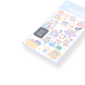 Bonito Cat's Today Stickers - Stationery Pal