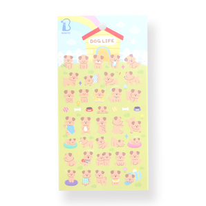 Bonito Dog Life Stickers - Stationery Pal