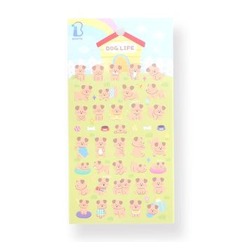 Bonito Dog Life Stickers - Stationery Pal