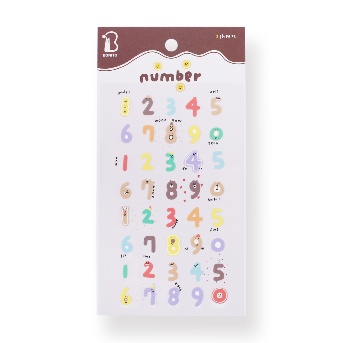 Sticker numbers 0