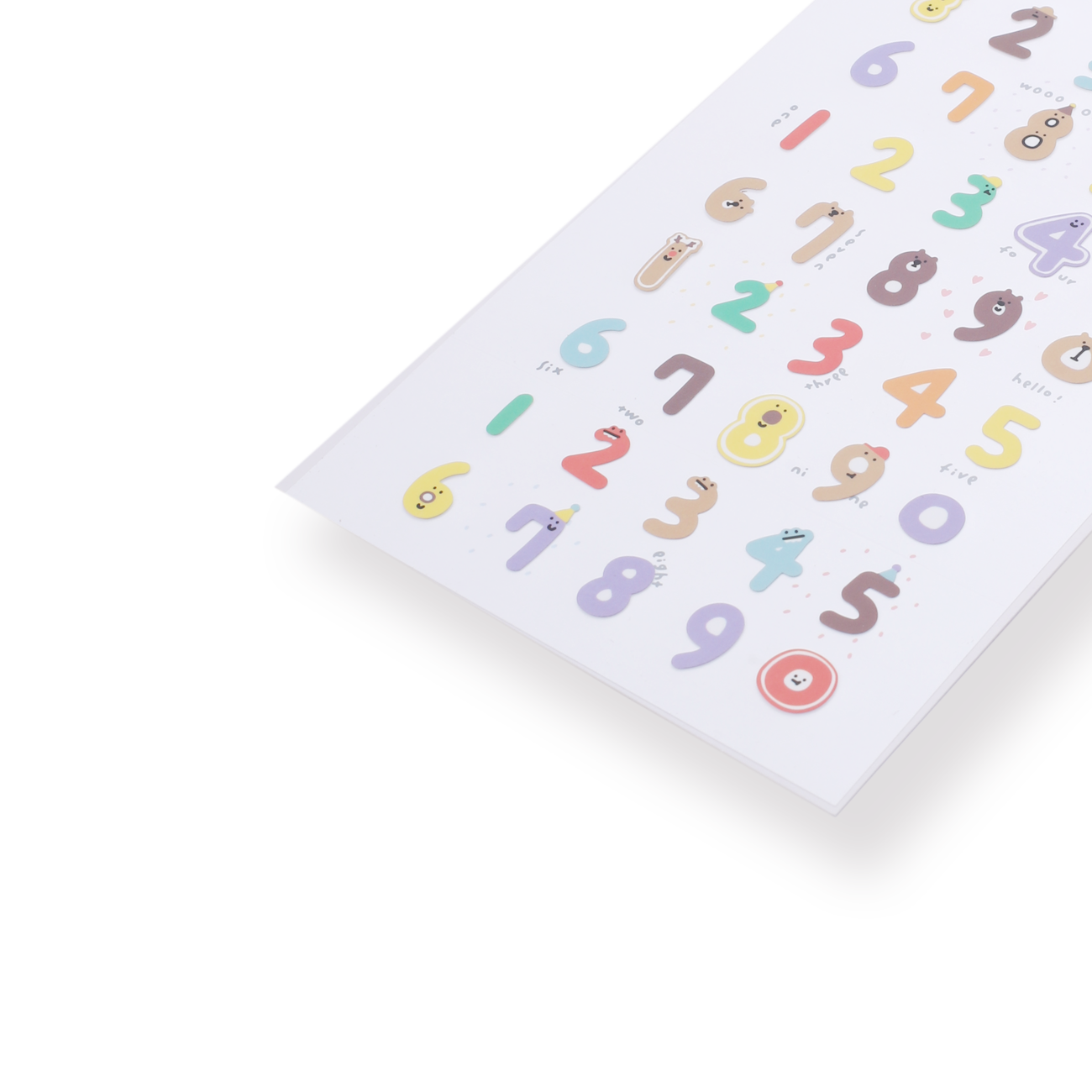 Bonito Number Stickers - Stationery Pal