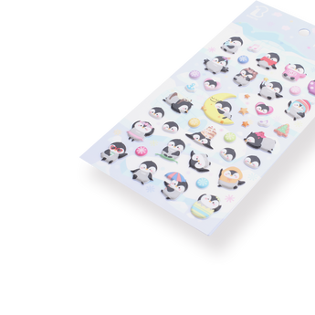 Bonito Snowlake Penguin Stickers - Stationery Pal