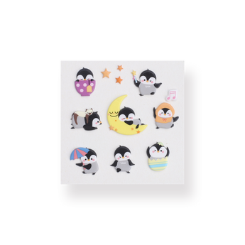 Bonito Snowlake Penguin Stickers - Stationery Pal