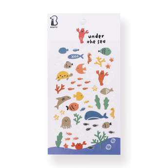 Bonito Under the Sea Stickers - Stationery Pal