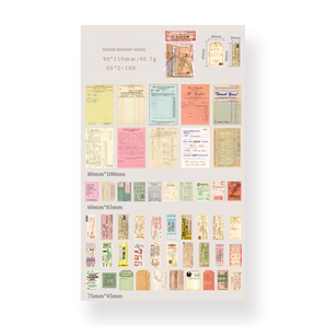 Breeze Memory Sticker Pack - Bunshima Codex edition - 100 pcs - Stationery Pal