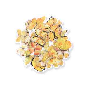 Butterfly Sticker Pack - Yellow - Stationery Pal