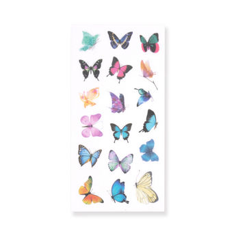 Butterfly Washi Sticker - Set of 6 - Stationery Pal