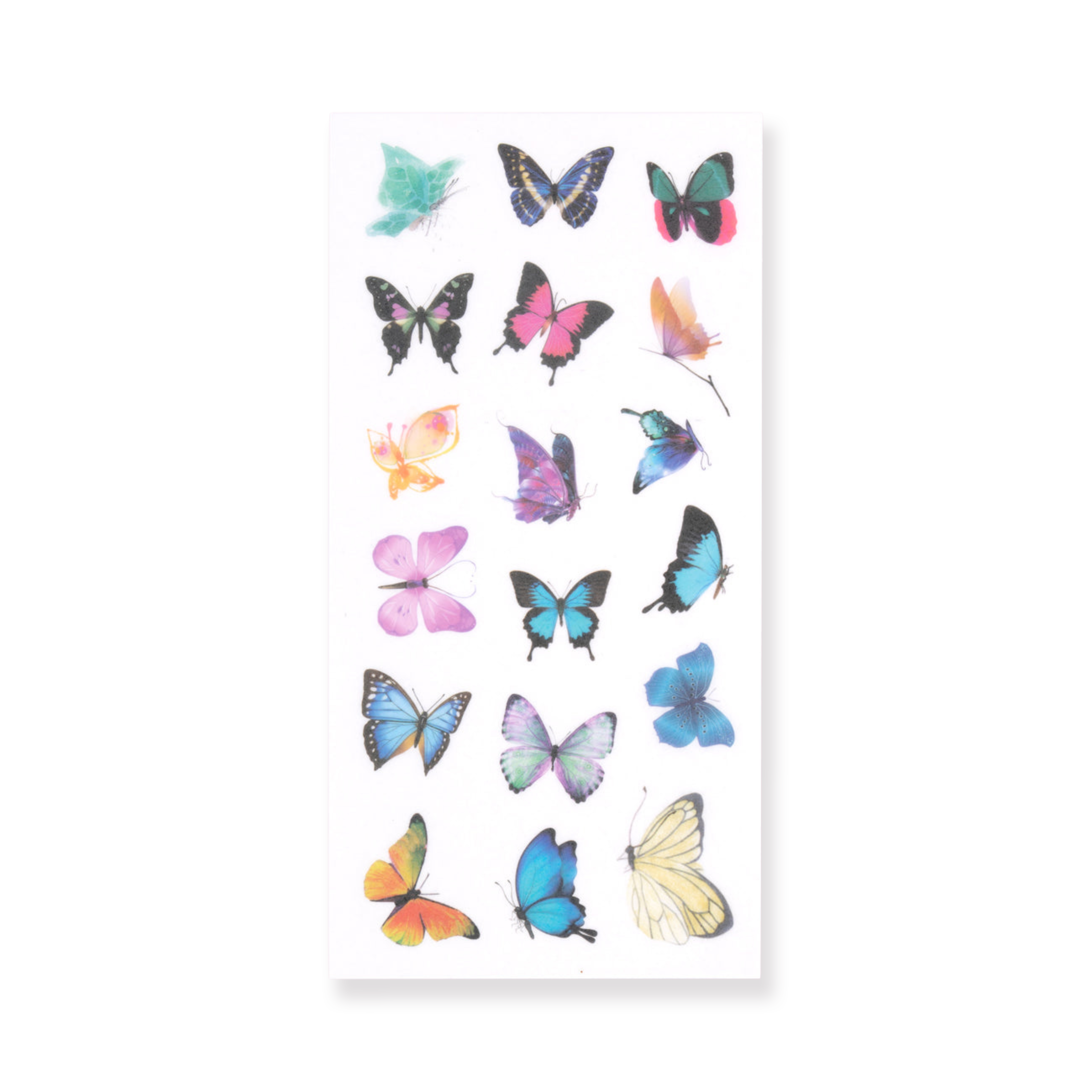 Schmetterling Washi Sticker - 6er Set