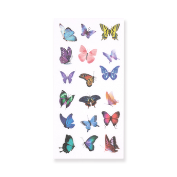 Butterfly Washi Sticker - Set of 6 - Stationery Pal