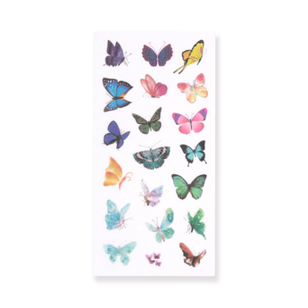 Butterfly Washi Sticker - Set of 6 - Stationery Pal