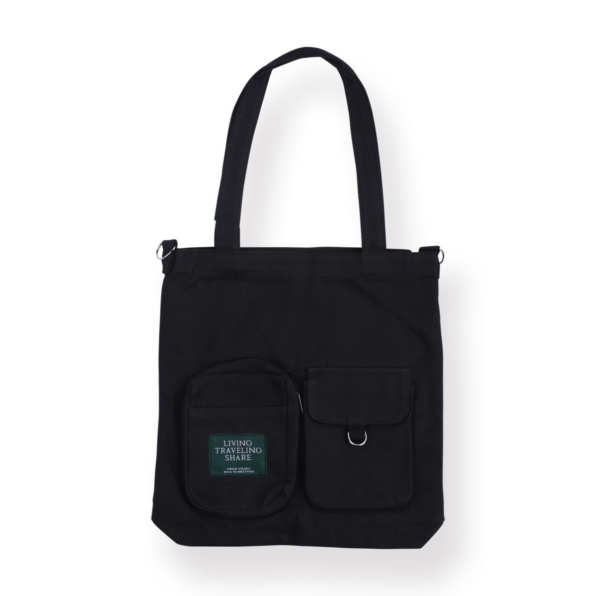 Campus Shoulder Bag Black — Stationery Pal