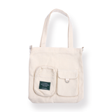 Campus Shoulder Bag - White - Stationery Pal