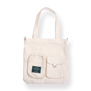 Campus Shoulder Bag - White - Stationery Pal