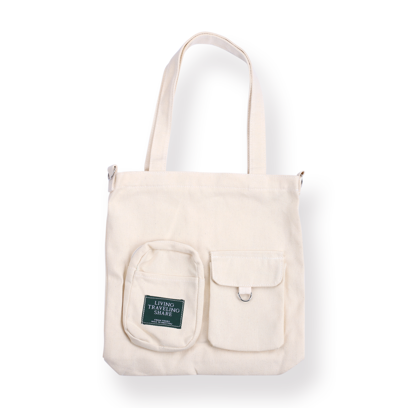 Campus Shoulder Bag - White - Stationery Pal