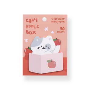 Cardlover Sticky Notes - Cat's Apple Box - Stationery Pal