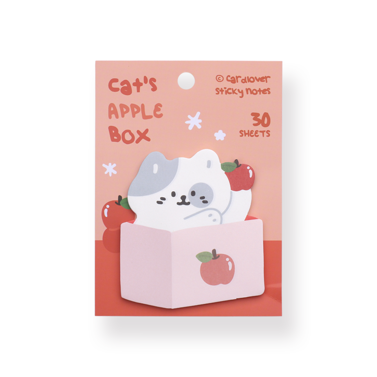 Cardlover Sticky Notes - Cat's Apple Box - Stationery Pal