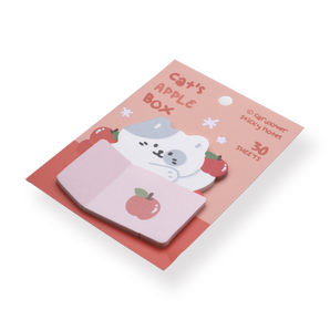 Cardlover Sticky Notes - Cat's Apple Box - Stationery Pal