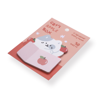 Cardlover Sticky Notes - Cat's Apple Box - Stationery Pal