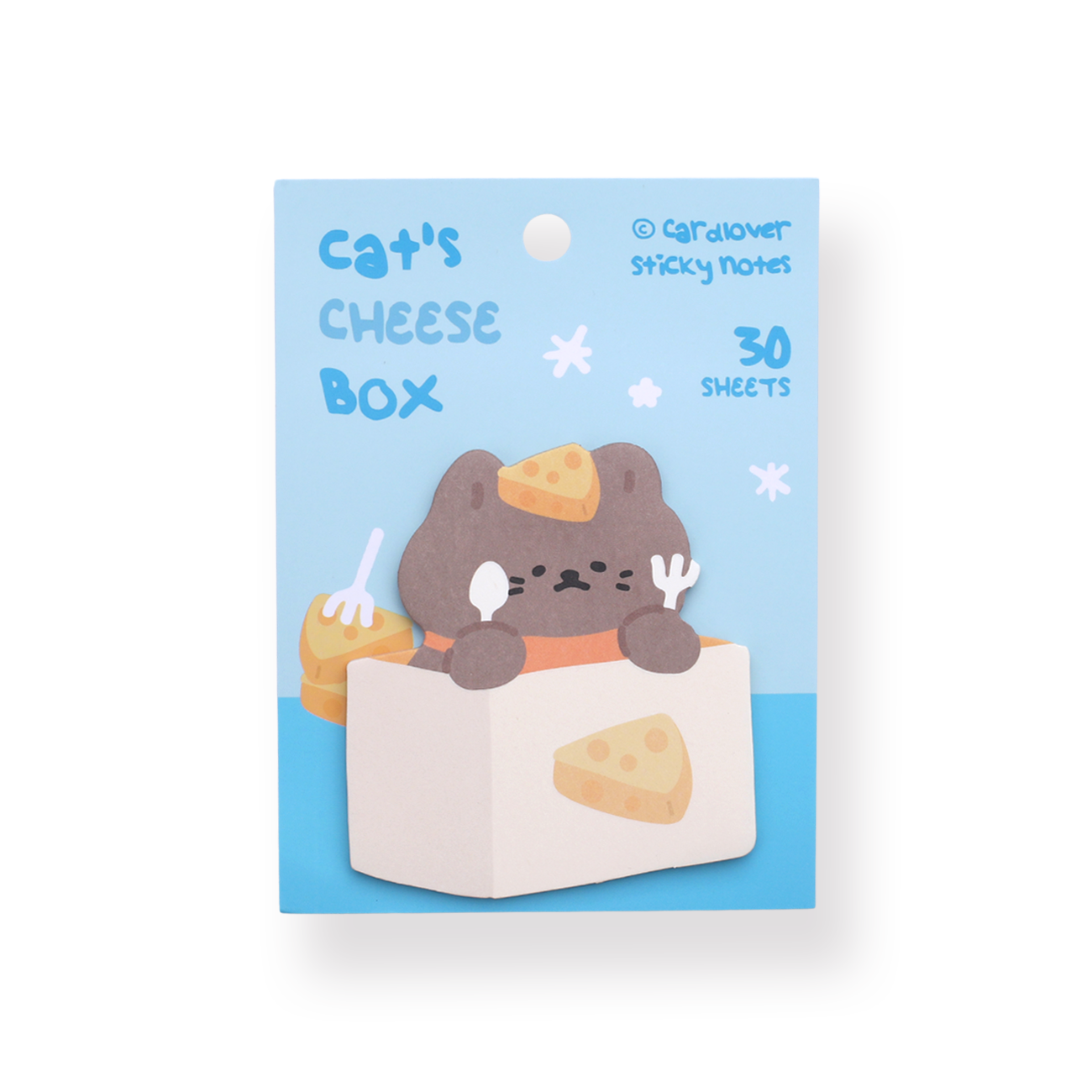 Cardlover Sticky Notes - Cat's Cheese Box - Stationery Pal