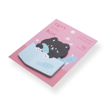 Cardlover Sticky Notes - Cat's Fish Box - Stationery Pal