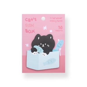 Cardlover Sticky Notes - Cat's Fish Box - Stationery Pal