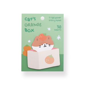 Cardlover Sticky Notes - Cat's Orange Box - Stationery Pal