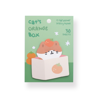 Cardlover Sticky Notes - Cat's Orange Box - Stationery Pal