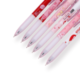 Cartoon Gel Pen - Set of 6 - Strawberry Bunny - Stationery Pal