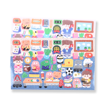 Cartoon Theme Sticker Pack - Classroom Diary - Stationery Pal