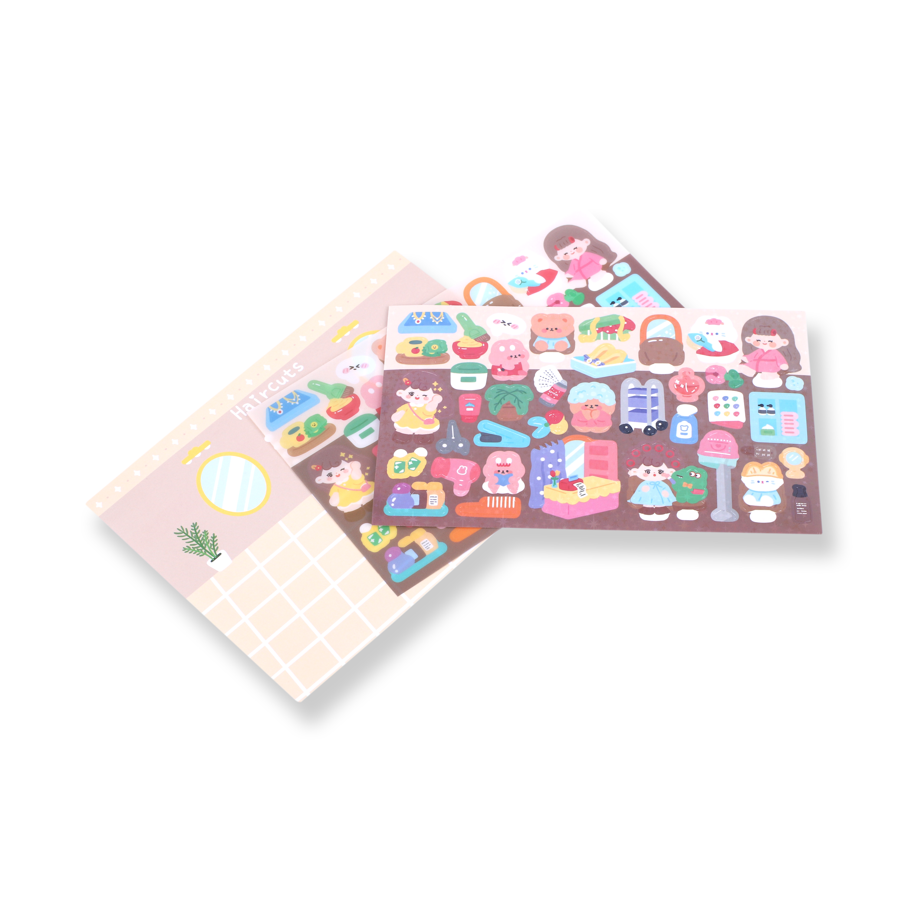 Cartoon Theme Sticker Pack - Barber Diary - Stationery Pal