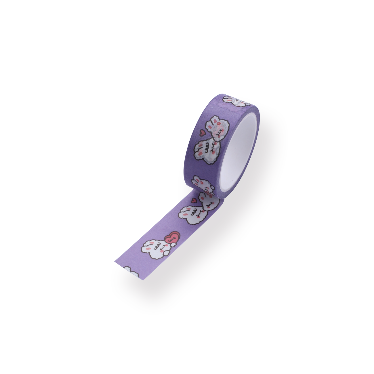 Cartoon Washi Tape - Bunny - Purple - Stationery Pal