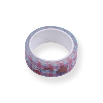 Cartoon Washi Tape - Rainbow - Pink - Stationery Pal