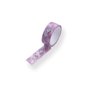 Cartoon Washi Tape - Teddy - Pink - Stationery Pal