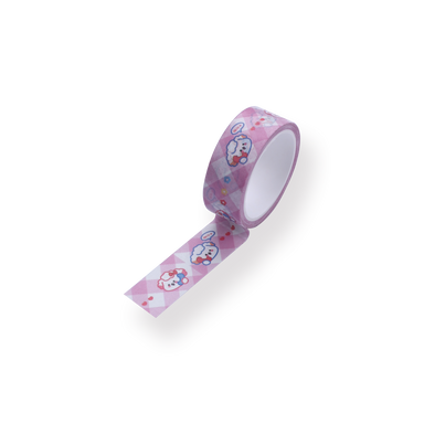 Cartoon Washi Tape - Teddy - Pink - Stationery Pal