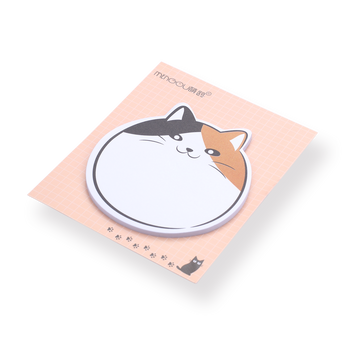 Cat Sticky Notes - Calico cat - Stationery Pal