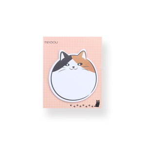 Cat Sticky Notes - Calico cat - Stationery Pal