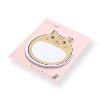 Cat Sticky Notes - Yellow cat - Stationery Pal