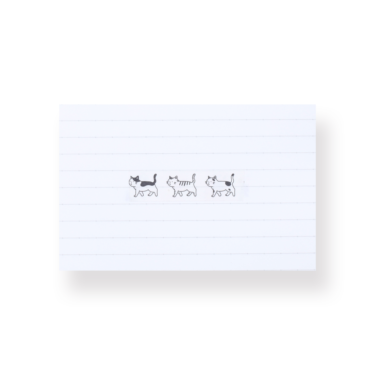 Cat Washi Tape - Black and White Cat - Stationery Pal