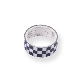 Checkerboard Washi Tape - Black - Stationery Pal