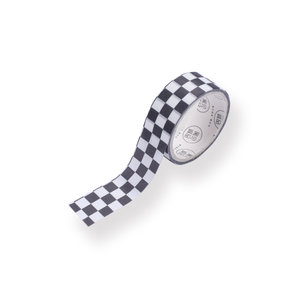 Checkerboard Washi Tape - Black - Stationery Pal