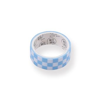 Checkerboard Washi Tape - Blue - Stationery Pal