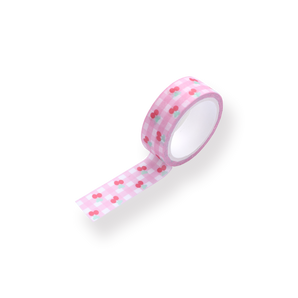 Cherry Checkered Washi Tape - Stationery Pal