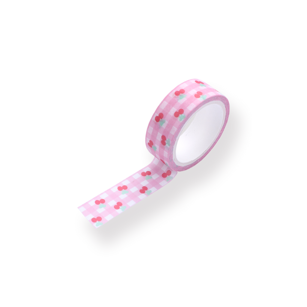 Cherry Checkered Washi Tape