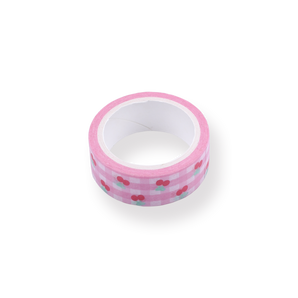 Cherry Checkered Washi Tape - Stationery Pal