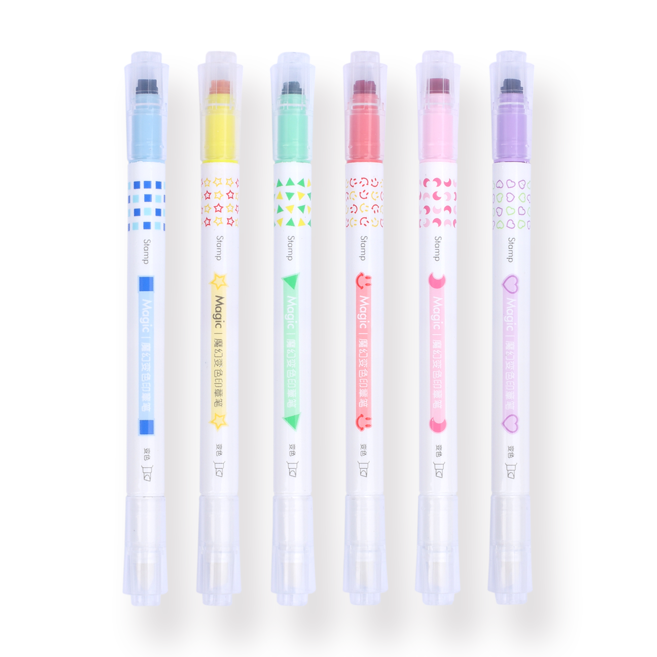 Rainbow Colours Ink Stamp Pads (Pack of 6) Paints